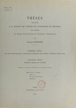 Les zones subbriançonnaise et briançonnaise occidentale entre Vallouise et Guillestre (Hautes-Alpes) - Thèses pour obtenir le grade de Docteur ès sciences naturelles