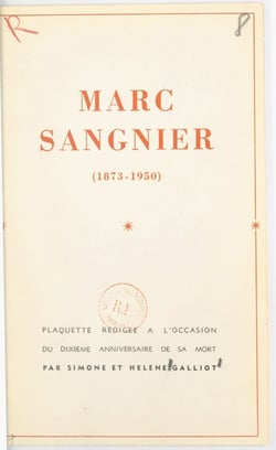 Marc Sangnier (1873-1950)