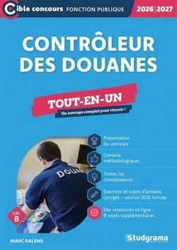 Contrôleur des douanes - Tout-en-un - Catégorie B – Concours 2026-2027