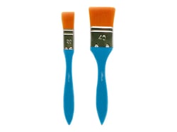 Set de 2 pinceaux splaters synthétiques Créalia - largeur 20 mm et 40 mm