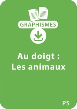 Graphismes au doigt PS - Les animaux - Un lot de 9 fiches à télécharger