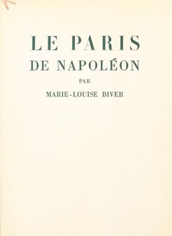 Le Paris de Napoléon