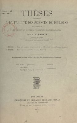 Sur les notions originelles de la géométrie infinitésimale directe - Suivi de Propositions données par la Faculté : Mouvements à plusieurs paramètres