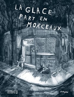 La glace part en morceaux