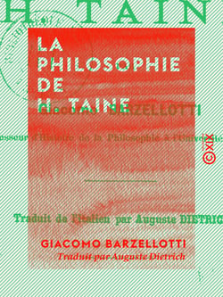 La Philosophie de H. Taine