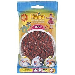 Sachet de perles Hama - 5 mm - rouge brun - 1000 perles