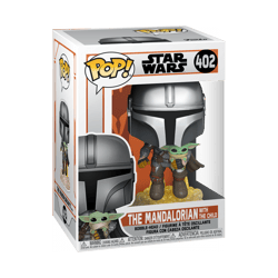 Figurine Funko POP! - The Mandalorian - The Mandalorian avec Baby Yoda n°402