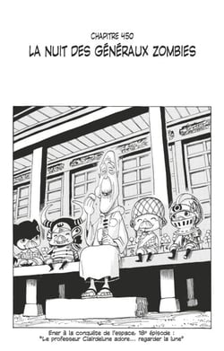One Piece édition originale - Chapitre 450 - La nuit des généraux zombies