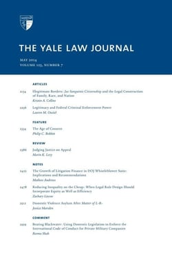 Yale Law Journal: Volume 123, Number 7 - May 2014