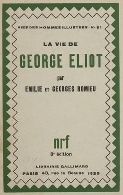 La vie de George Eliot