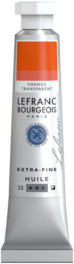 Peinture à l'huile extrafine - 20ml - orange transparent