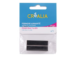 1 fermoir aimanté de 37 mm - Argent - Créalia