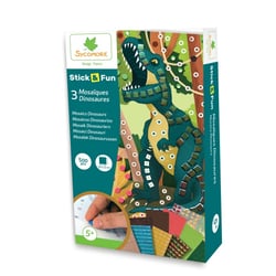 3 mosaïques Dinosaures Stick & Fun - Sycomore