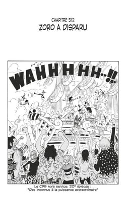 One Piece édition originale - Chapitre 512 - Zoro a disparu