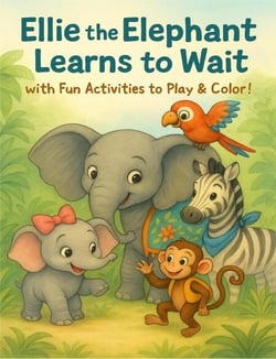 Ellie the Elephant Learns to Wait with Fun Activities to Play &amp; Color! - 1, #1