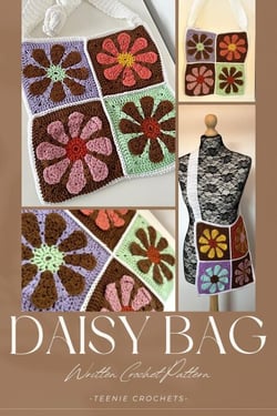 Daisy Bag Written Crochet Pattern