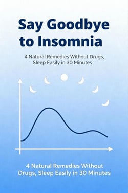 Say Goodbye to Insomnia: 4 Natural Remedies Without Drugs, Sleep Easily in 30 Minutes