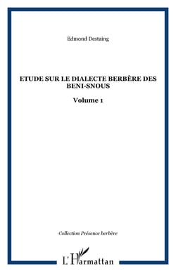 Etude sur le dialecte berbère des Beni-Snous - Volume 1