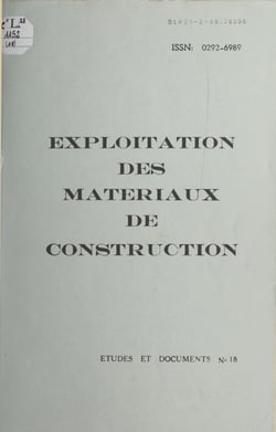 Exploitation des matériaux de construction - Étude diachronique préliminaire pour le département de la Loire