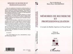 Mémoires de recherche et professionnalisation - L'exemple du Diplôme Supérieur de Travail Social