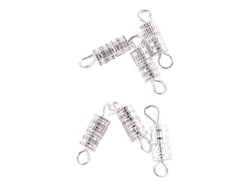 6 fermoirs à visser de 7 mm - Argent - Créalia