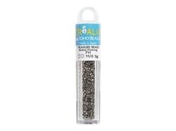 Perles Toho 11/0 - Tube de 3 g - Color 711 Nickel Plating anthracite - Créalia