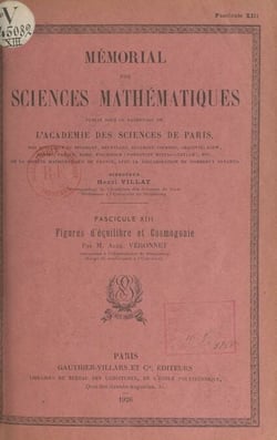Figures d'équilibre et cosmogonie