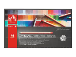 Boîte en carton Caran d'Ache - Luminance 6901® - 76 crayons de couleurs 