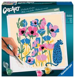 Peinture au numéro Ravensburger - CreArt - Poppy - 20 x 20 cm
