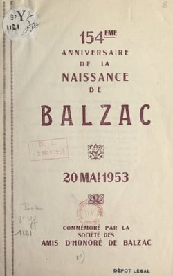 Les ressources de Quinola - Représentation exceptionnelle à l'occasion du 154e anniversaire de la naissance de Balzac, 20 mai 1953