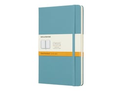 Carnet - 13 x 21 cm - Moleskine - Pages lignées - Bleu lagon