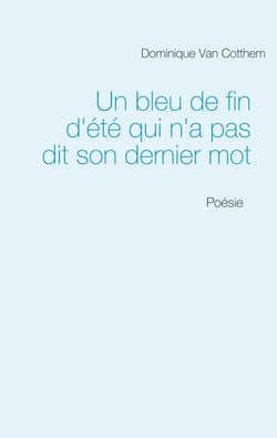 Un bleu de fin d'été qui n'a pas dit son dernier mot - Poésie