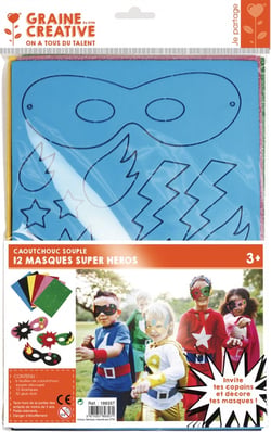 12 masques super héros - Graine Créative