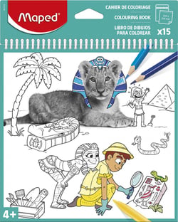 Cahier de coloriage à spirales