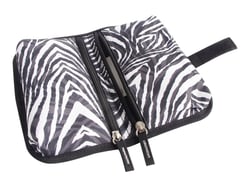 Trousse Cultura - Plastique recyclé - 1 compartiment - Plumier - Zèbre