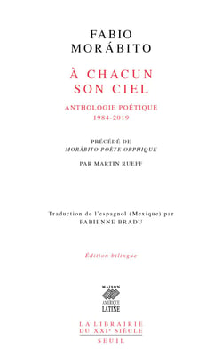 À chacun son ciel - Anthologie poétique. 1984-2019