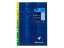 Feuilles mobiles - 21x29,7 cm - 100 pages - Seyès - bleu
