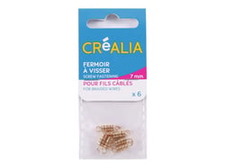 6 fermoirs à visser de 7 mm - Or - Créalia