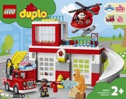 10970 La Caserne Et Lhélicoptère Des Pompiers 'lego®' Duplo® - N/A - Kiabi  - 95.49€