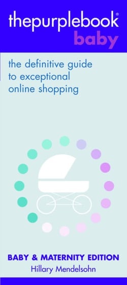 THEPURPLEBOOK (R) BABY - the definitive guide to exceptional online shopping