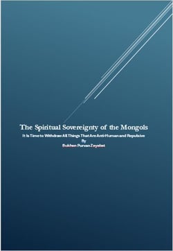 The Spiritual Sovereignty of the Mongols: It Is Time to Withdraw All Things That Are Anti-Human and Repulsive