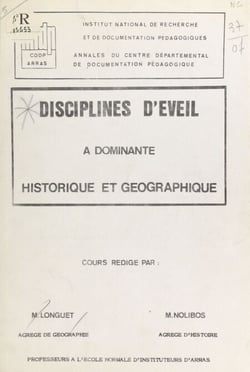 Disciplines d'éveil à dominante historique et géographique