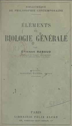 Éléments de biologie générale