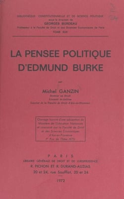 La pensée politique d'Edmund Burke
