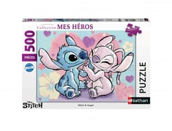 Puzzle 500 pièces - Stitch & Angel - Ravensburger