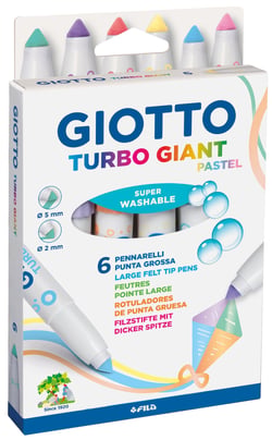6 FEUTRES PASTEL ULTRA LAVABLE