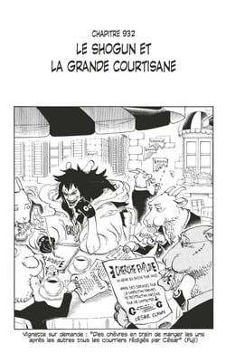 One Piece édition originale - Chapitre 932 - Le shogun et la grande courtisane