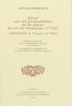 Essai sur les probabilités de la durée de la vie humaine - Addition à l'Essai (1760)