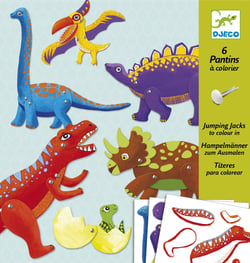 Dinos - Activité de coloriage et d'assemblage - Djeco