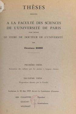 Extraction des sulfates par les amines à longues chaînes - Proposition donnée par la Faculté : séparation des terres rares